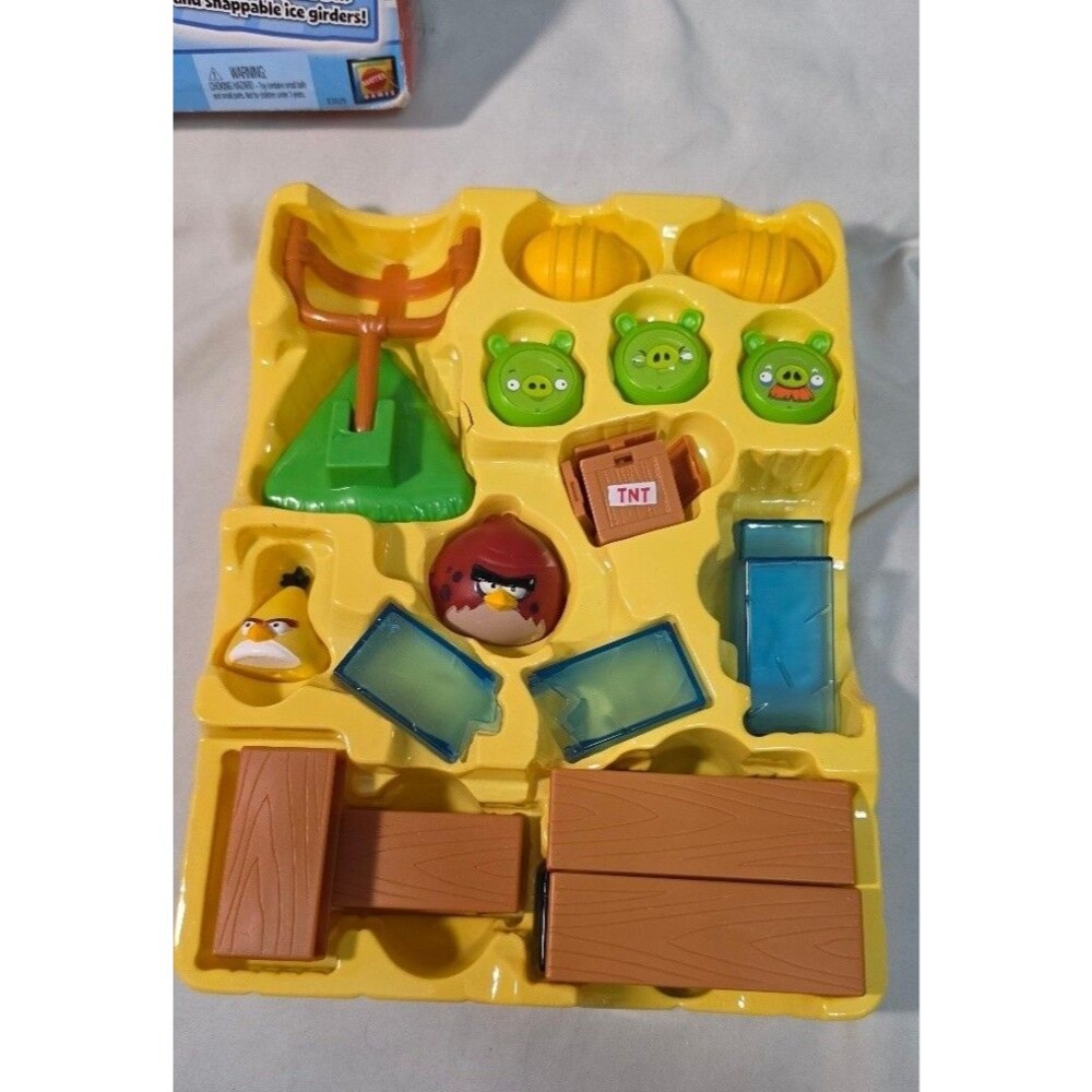 INCOMPLETE Mattel Angry Birds On Thin Ice 2012 Game Pieces Parts Tray X3029